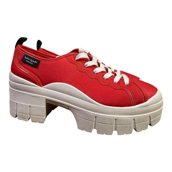 Kate Spade New York Shoes - Kate Spade New York Upstate Chunky Red Platform Sneaker Women size 9